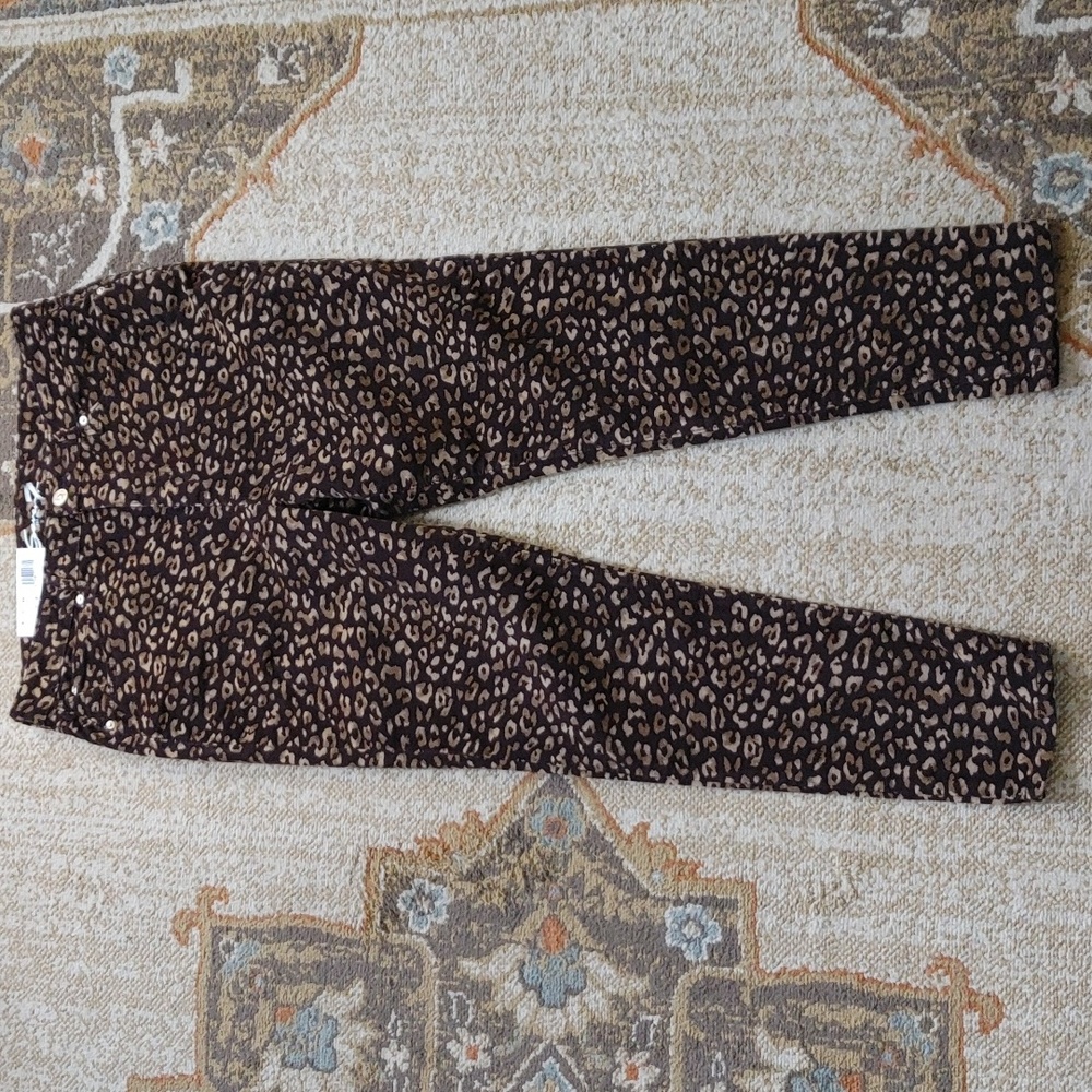 Seven7 High Rise Skinny Printed Corduroy Pant 12